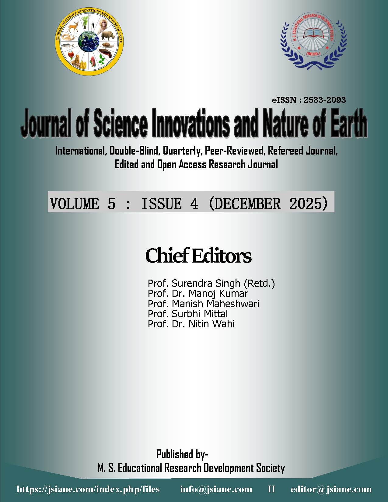 					View Vol. 5 No. 4 (2025): Volume 5 Issue 4th (December) 2025
				